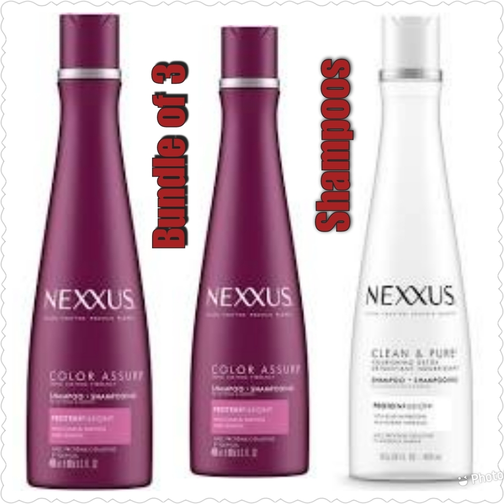 Bundle of 3 Nexxus shampoos